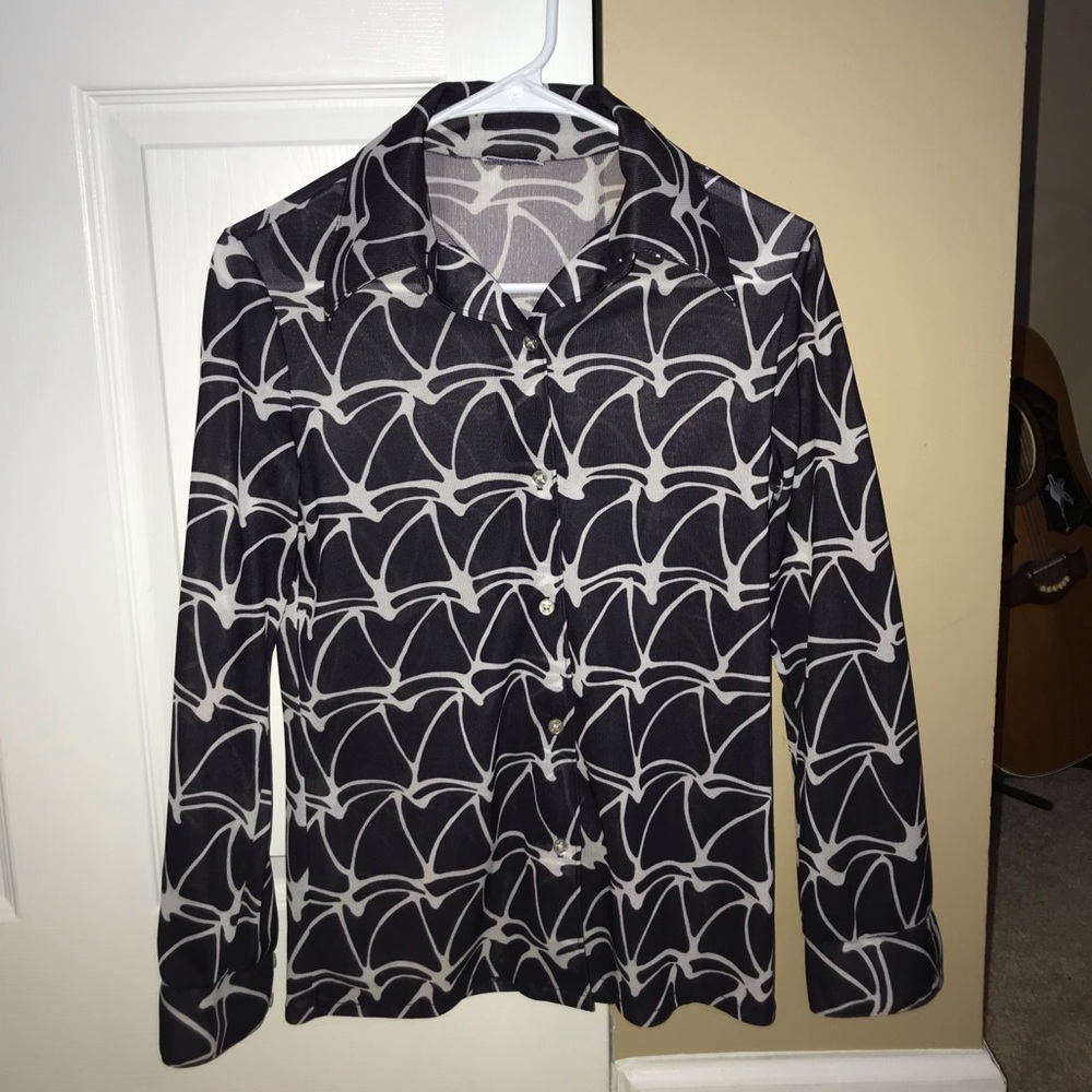 Bodin Knits Blue and White Button Down